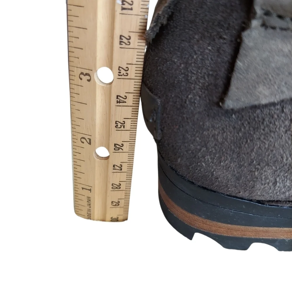 Sorel Lolla Waterproof Leather Suede  Taupe Ankle Boot